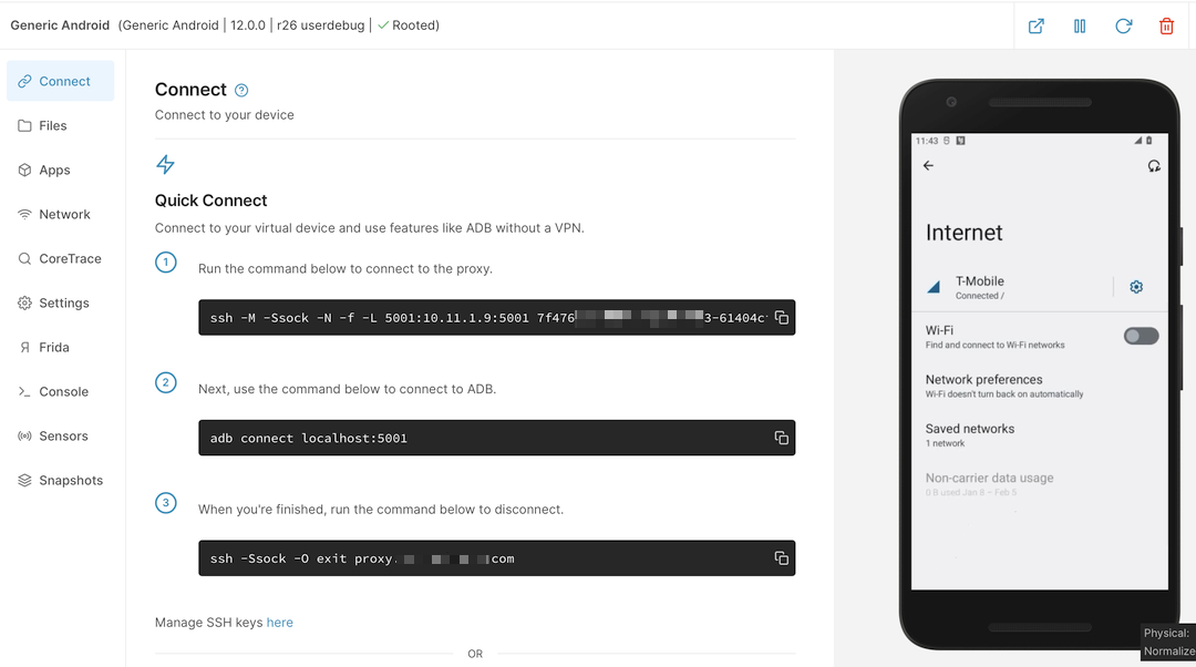 Android WiFi interface