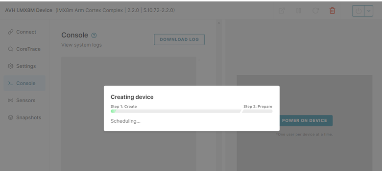 Creating device