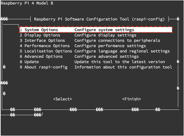 Configure main screen