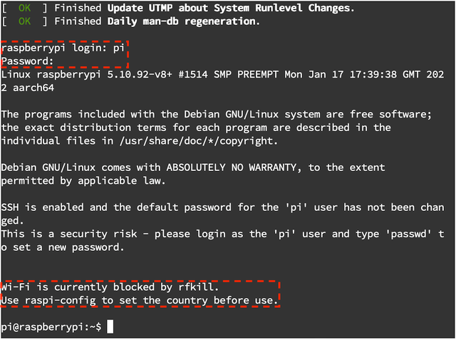 Raspberry Pi login