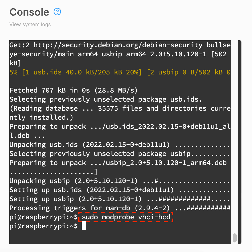 Load kernel module