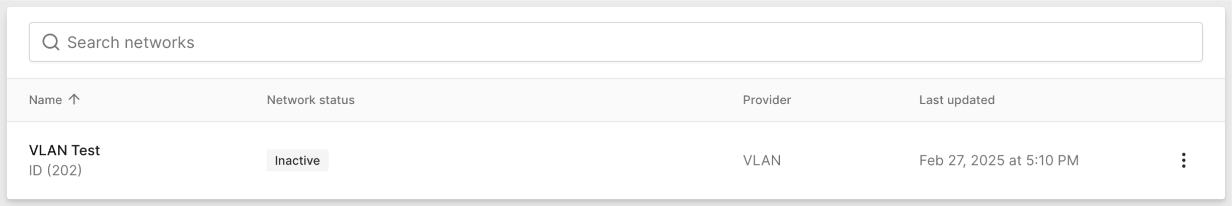 Add a VLAN network
