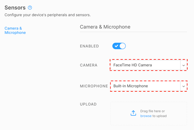 Confirm sensors